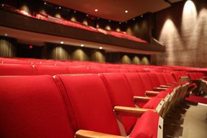 A row of seats in the Concord University Theatre