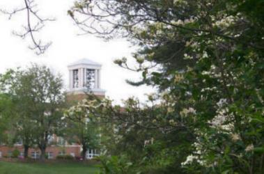 The bell tower at Concord University