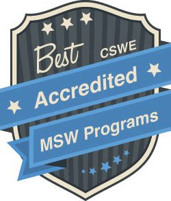 CSWE Best Accredited MSW Programs badge