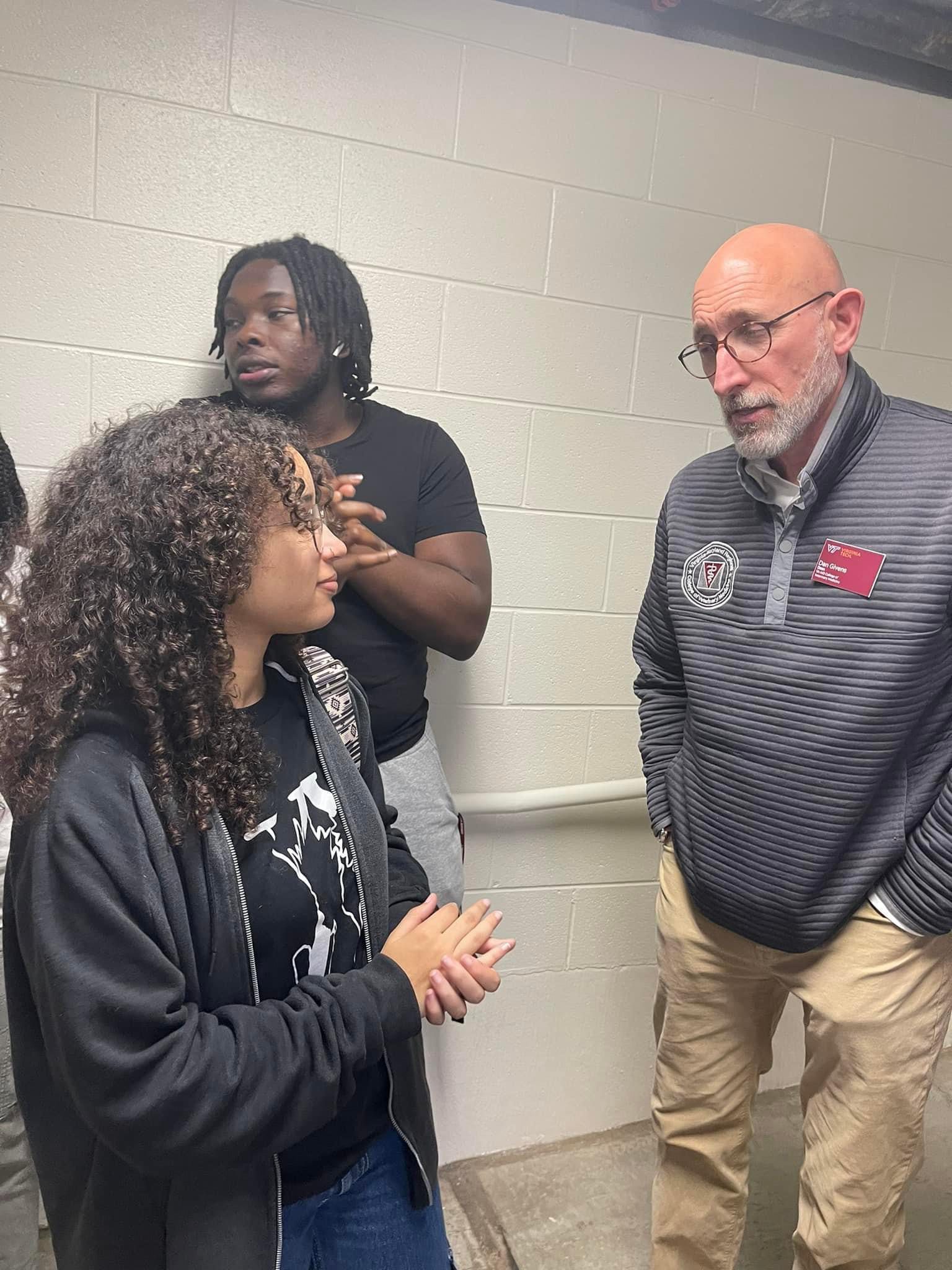 CU UPWARD BOUND STUDENTS VISIT VIRGINIA-MARYLAND COLLEGE OF VET MED.