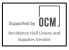 Supported by OCM - Residence Hall Linens and Supplies Vendor