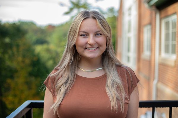 A photo of Sydni Lynch on Concord University's campus